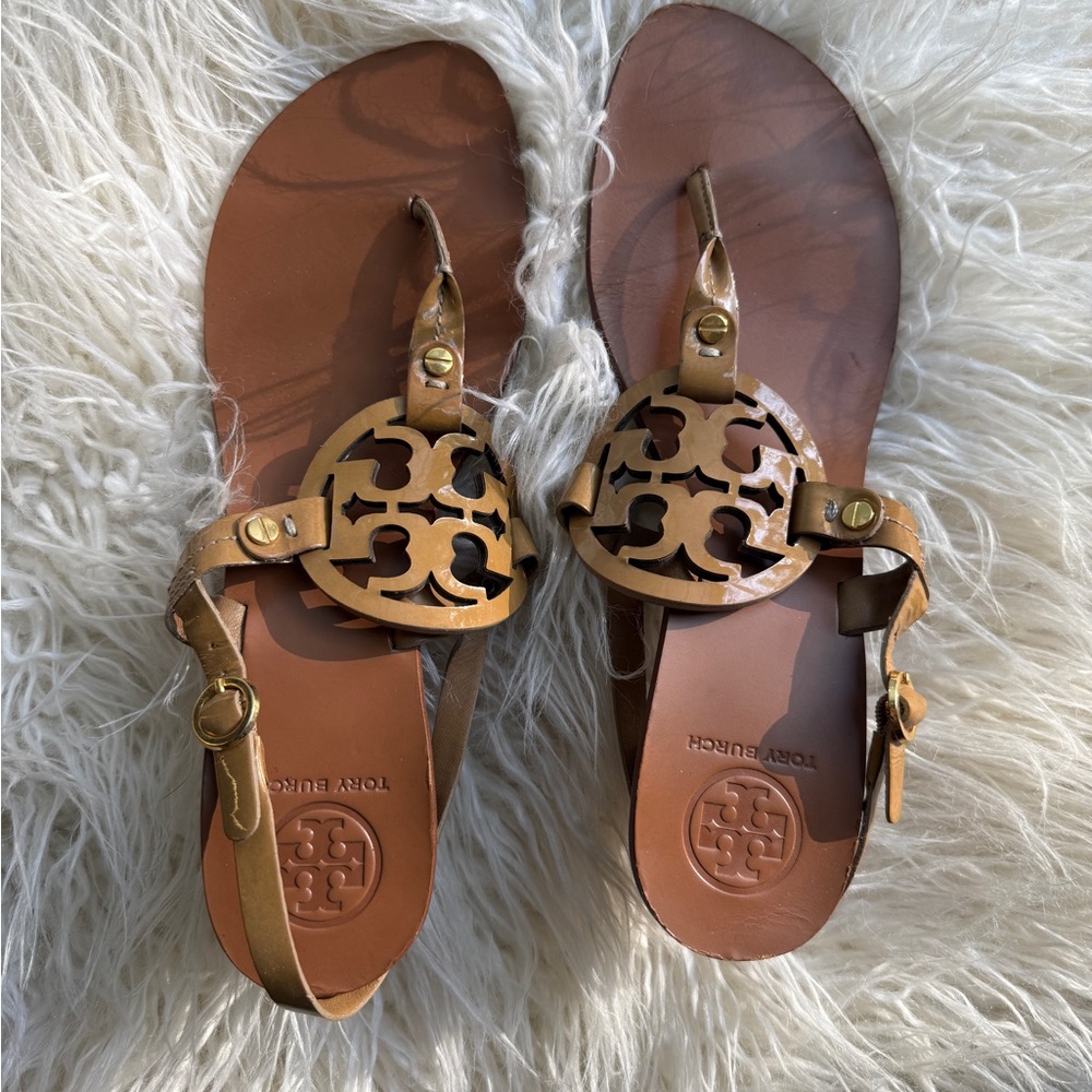 Tory Burch Tan Leather Sandals